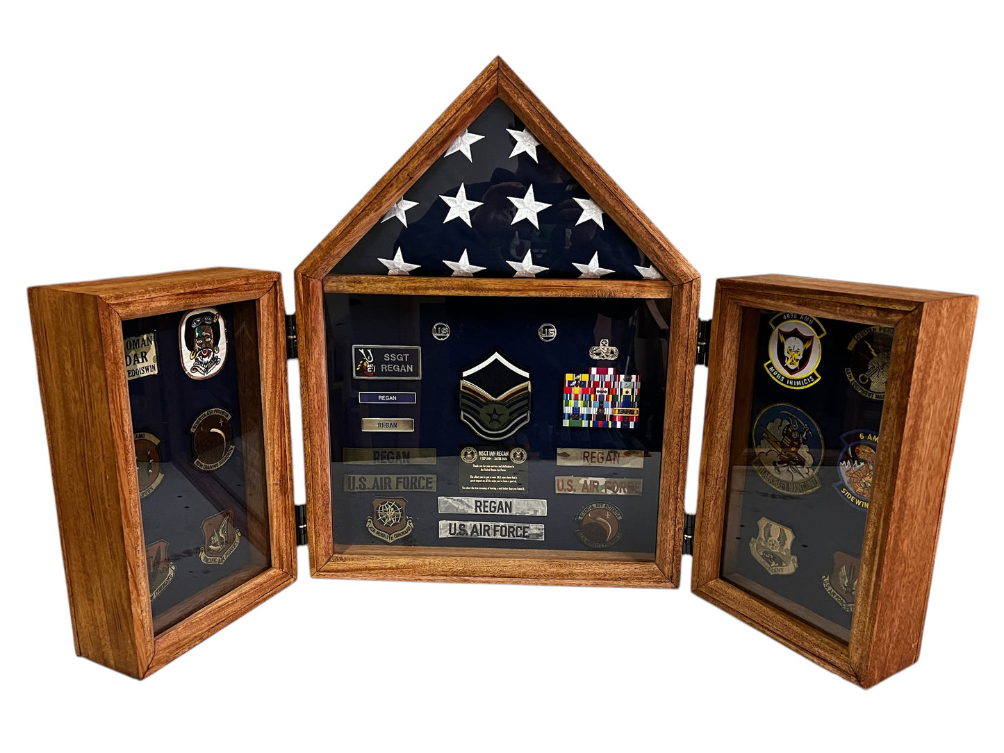 Cabinet Style military Shadow Box