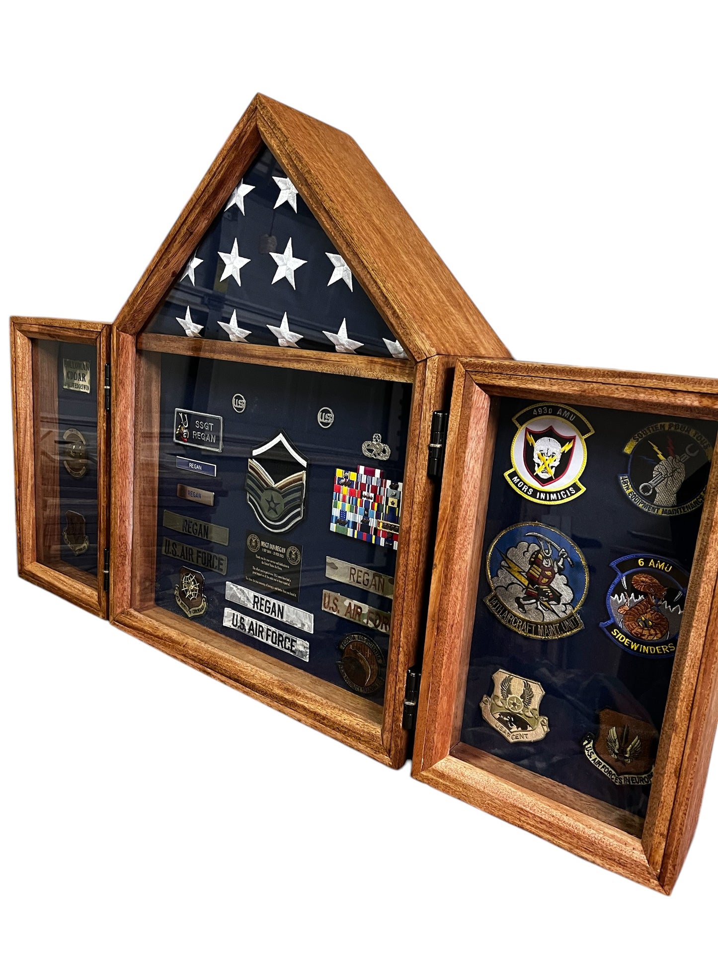Cabinet Style military Shadow Box