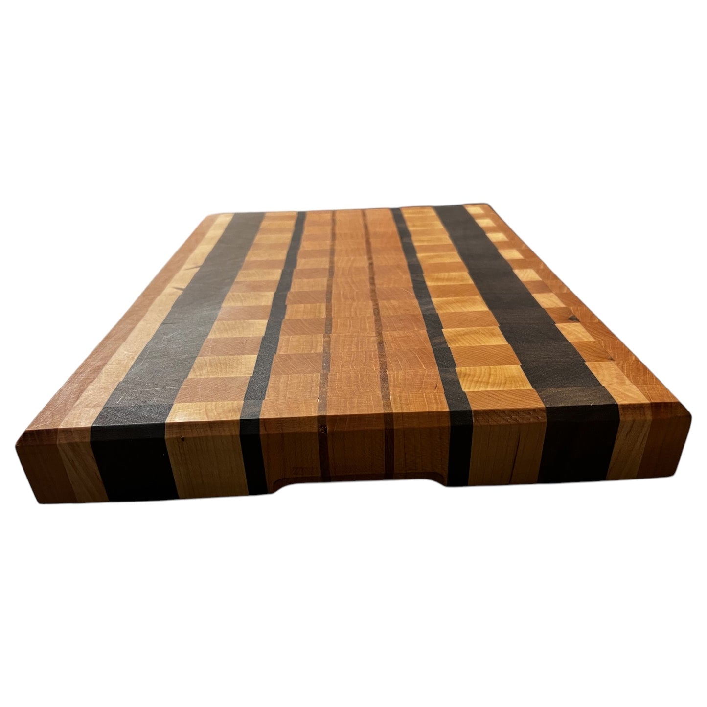 Striped Artisan End Grain Cutting Board