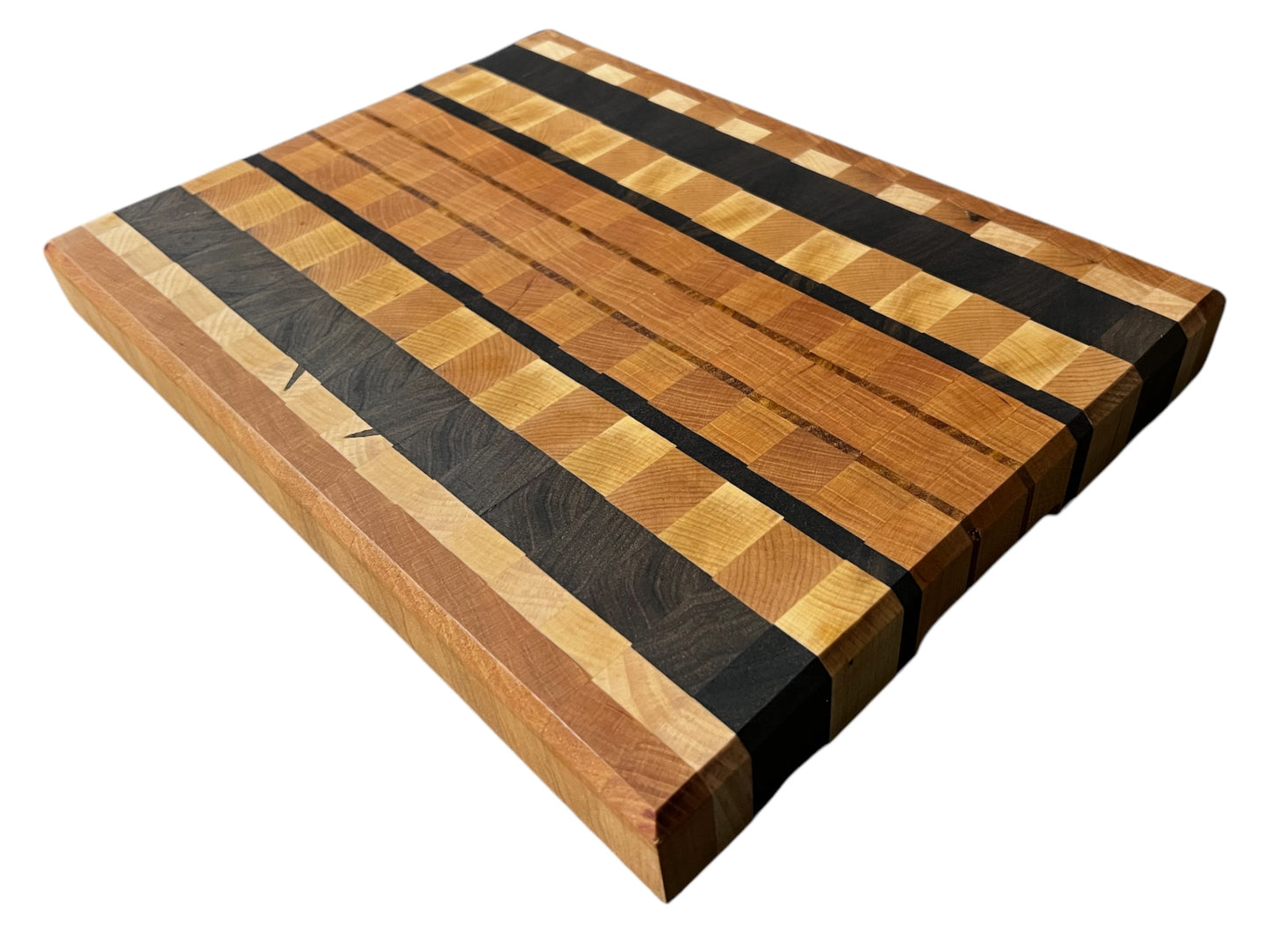 Striped Artisan End Grain Cutting Board